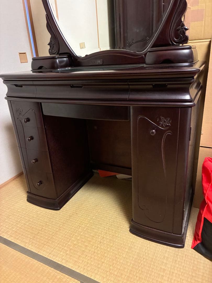 鏡台　ドレッサー　婚礼家具　嫁入り道具　昭和レトロ　鏡台1