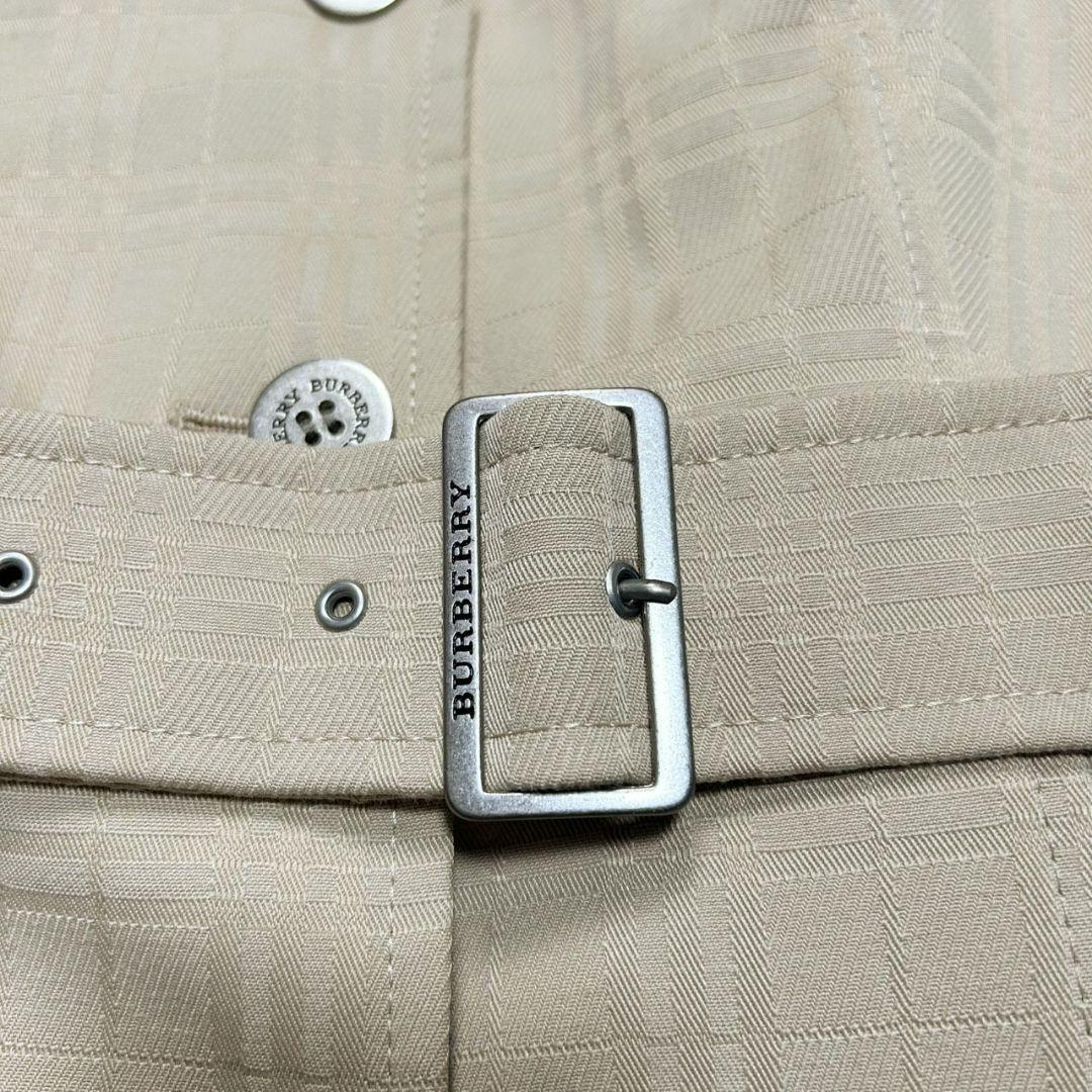 【美品】バーバリー ショートトレンチコート ノバチェック ベージュ ゆったり