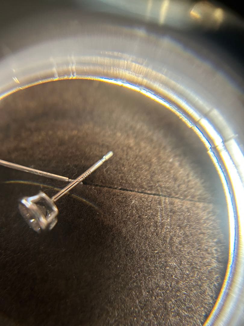 一粒ダイヤ 天然ダイヤ 0.517ct プラチナ フクリンピアス Pt900