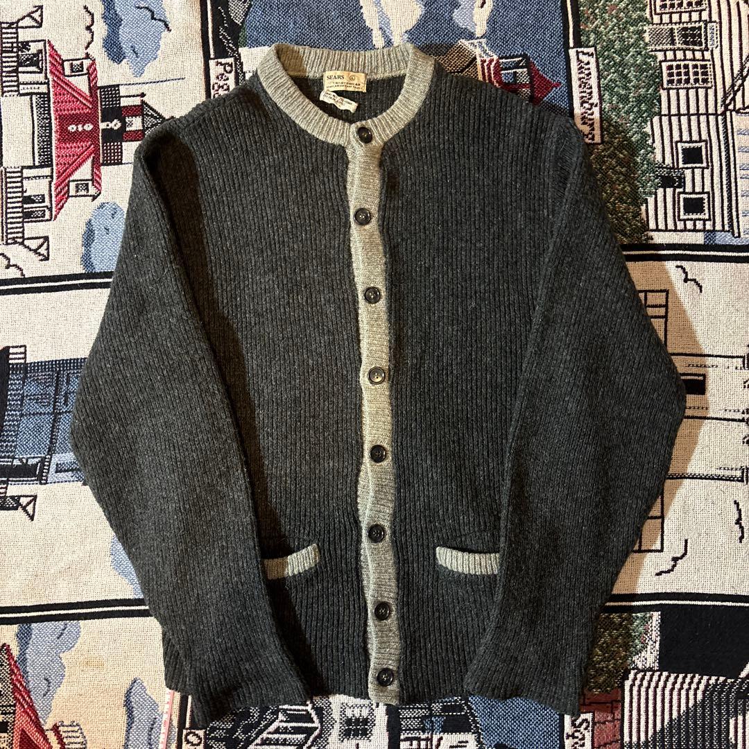 おいしいごはん　破格　60〜70s SEARS モヘアカーディガン