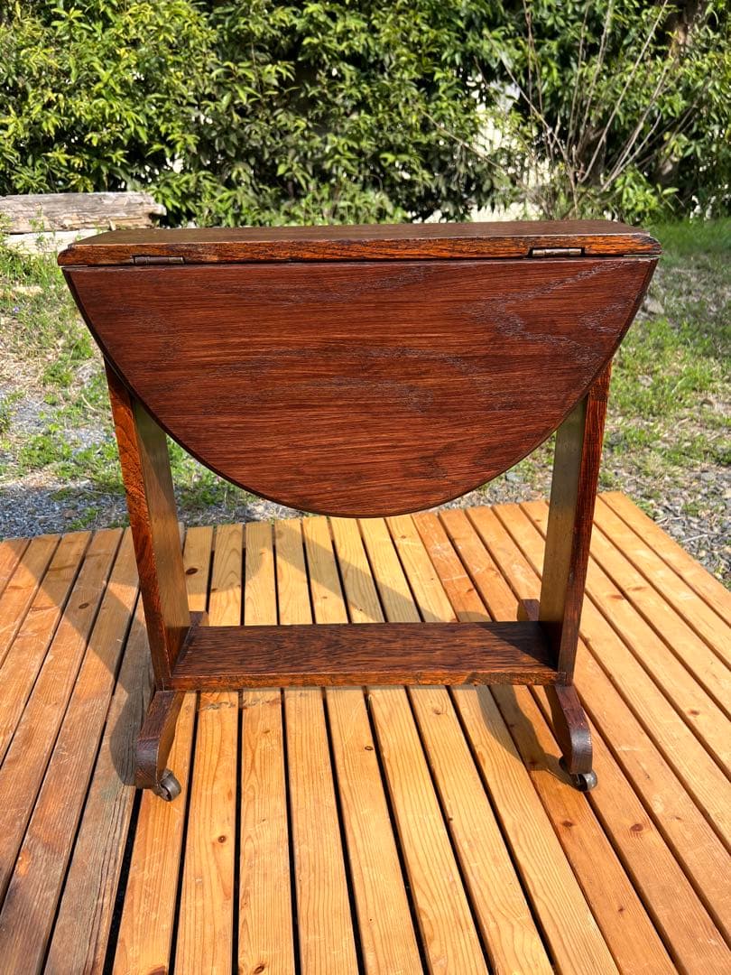 イギリスアンティーク　コンパクトバタフライテーブル　サイドテーブル　希少