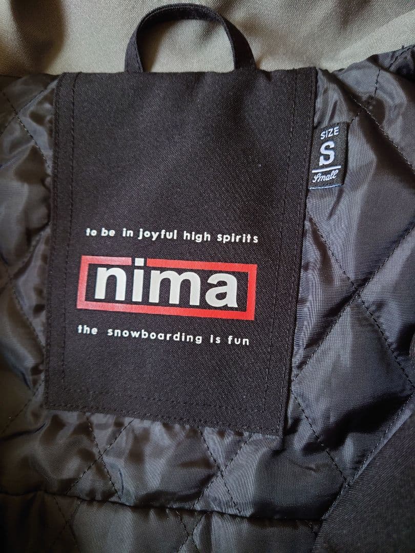 nima スノーボードウェア Sサイズ グレー/ブラック