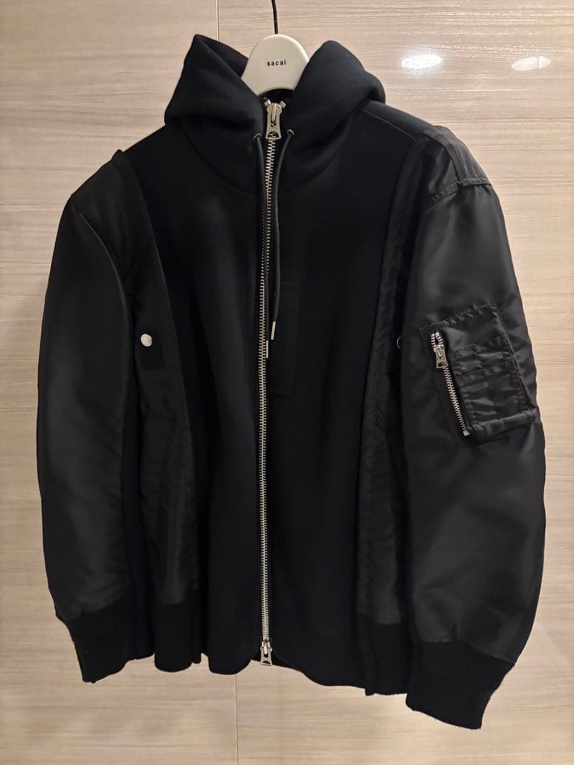 【MU】sacai Sponge Sweat Hoodie 1