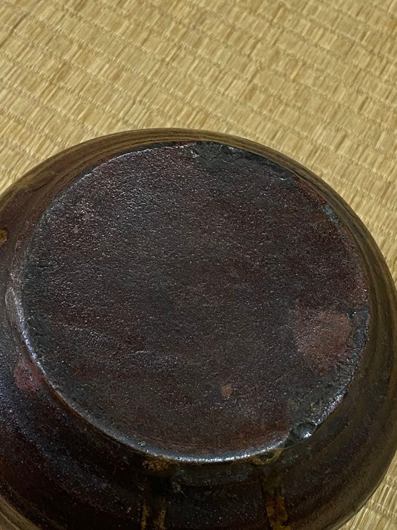 ♦江戸時代 古丹波 四方形 建水 茶道具 四方鉢 丹波焼 古美術品 骨董品