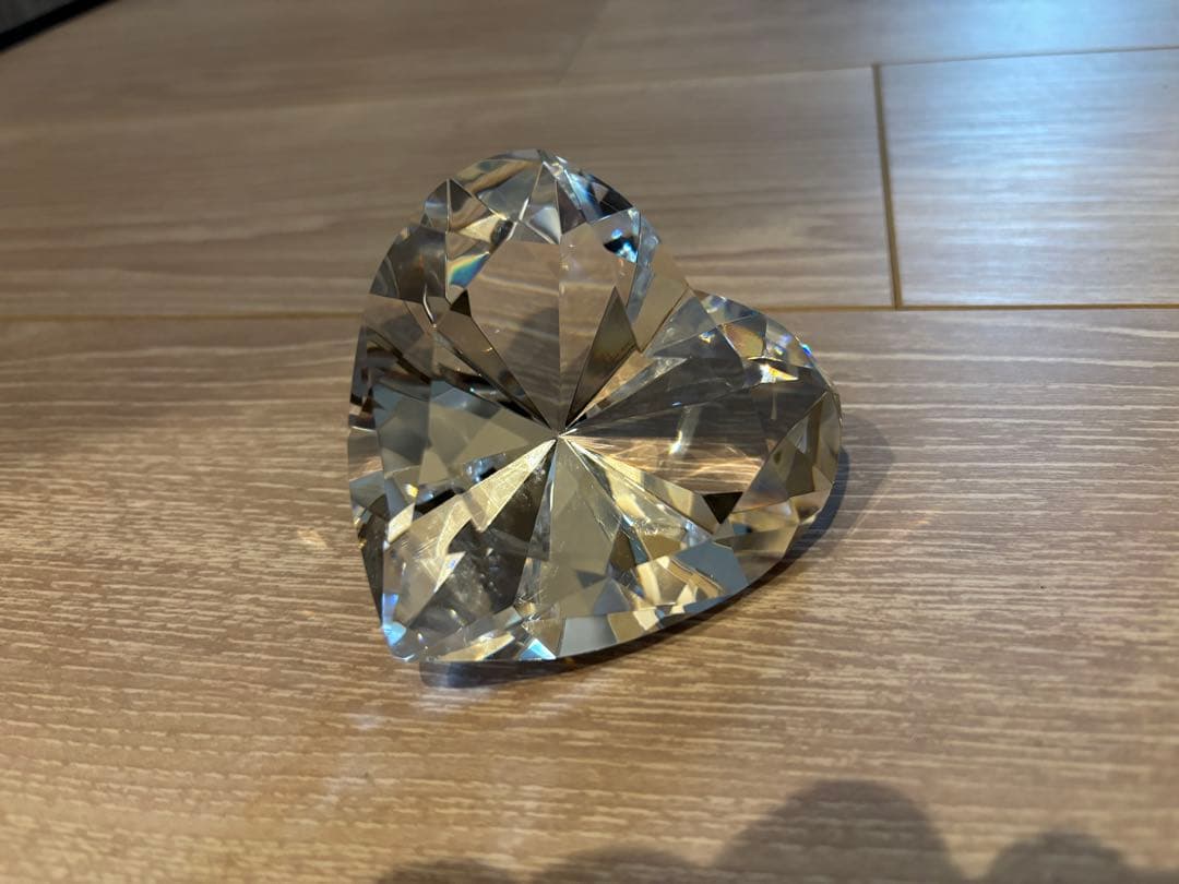 【パール】Tiffany ティファニー クリスタル ハート置物