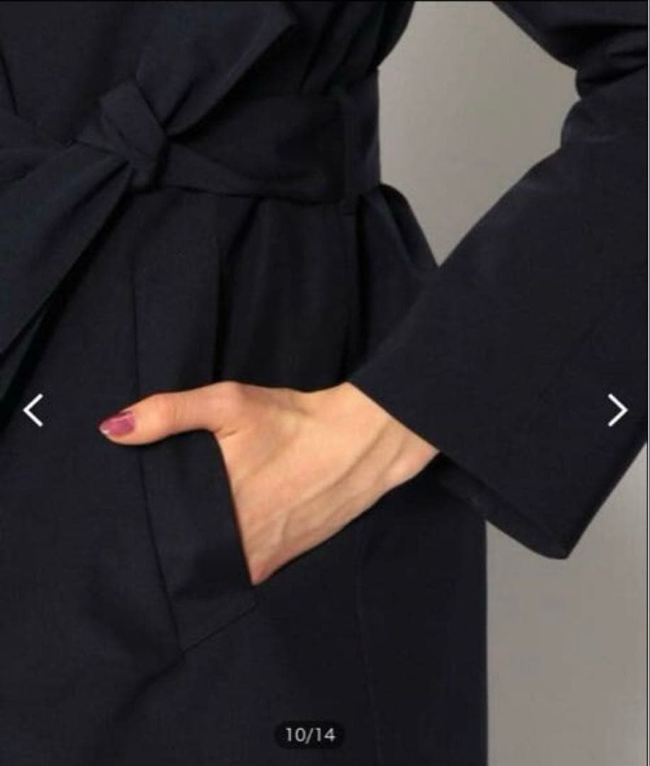 ロゼTOMORROWLAND ポリエステルコットン ベルテッドダウンコート