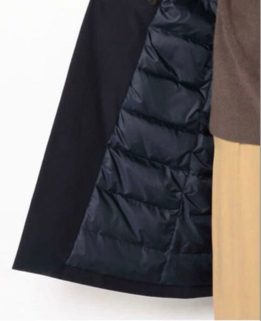 ロゼTOMORROWLAND ポリエステルコットン ベルテッドダウンコート