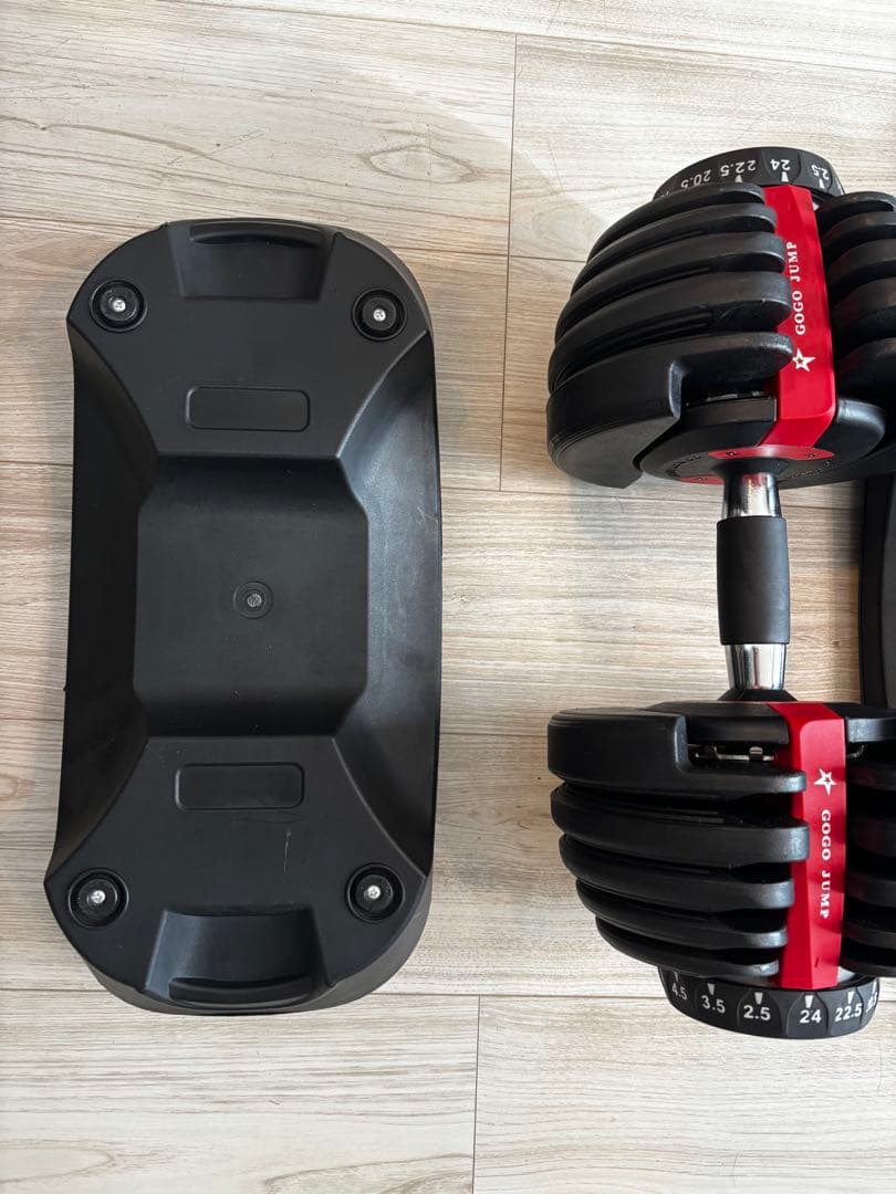 GOGO JUMP 可変式ダンベル 24 kg アジャスタブルダンベル 送料込み