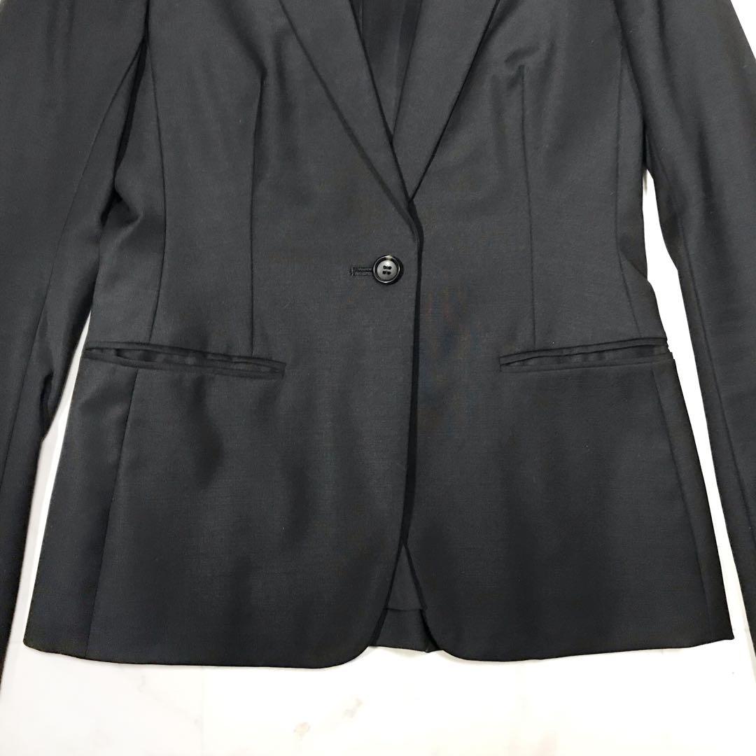 美品＊セオリーリュクスEXECUTIVEテーラードジャケットパンツスーツ 黒 M