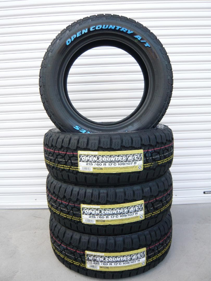 送料込☆TOYOオープンカントリーA/TⅢ☆215/60R17LT☆ハイエース