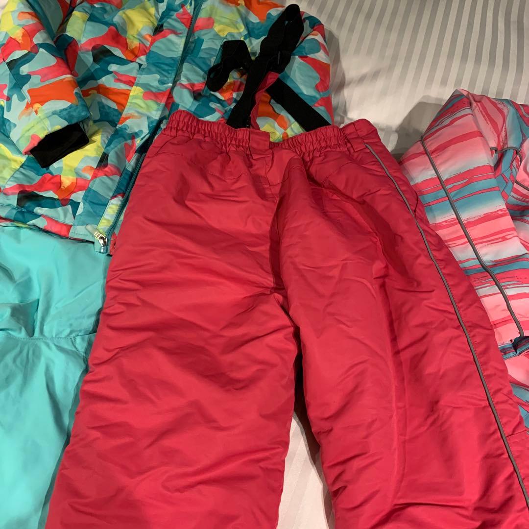 美品一度のみ⭐︎2着まとめ⭐︎140.146双子　スキーウェア　スノーウェア　キッズ
