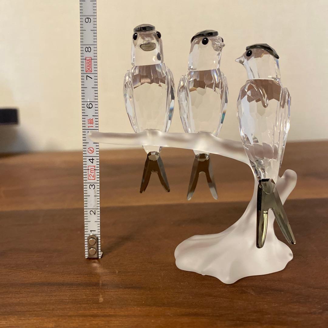 スワロフスキー置物　鳥　ツバメ