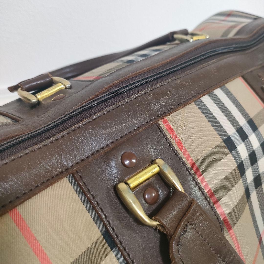 Burberrys バーバリー ノバチェック ボストン ラージ ヴィンテージ