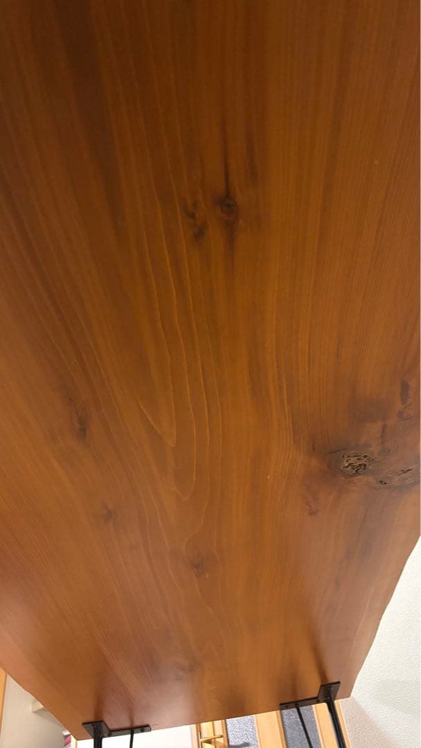 一枚板　脚付きダイニングテーブル　193cm×77cm