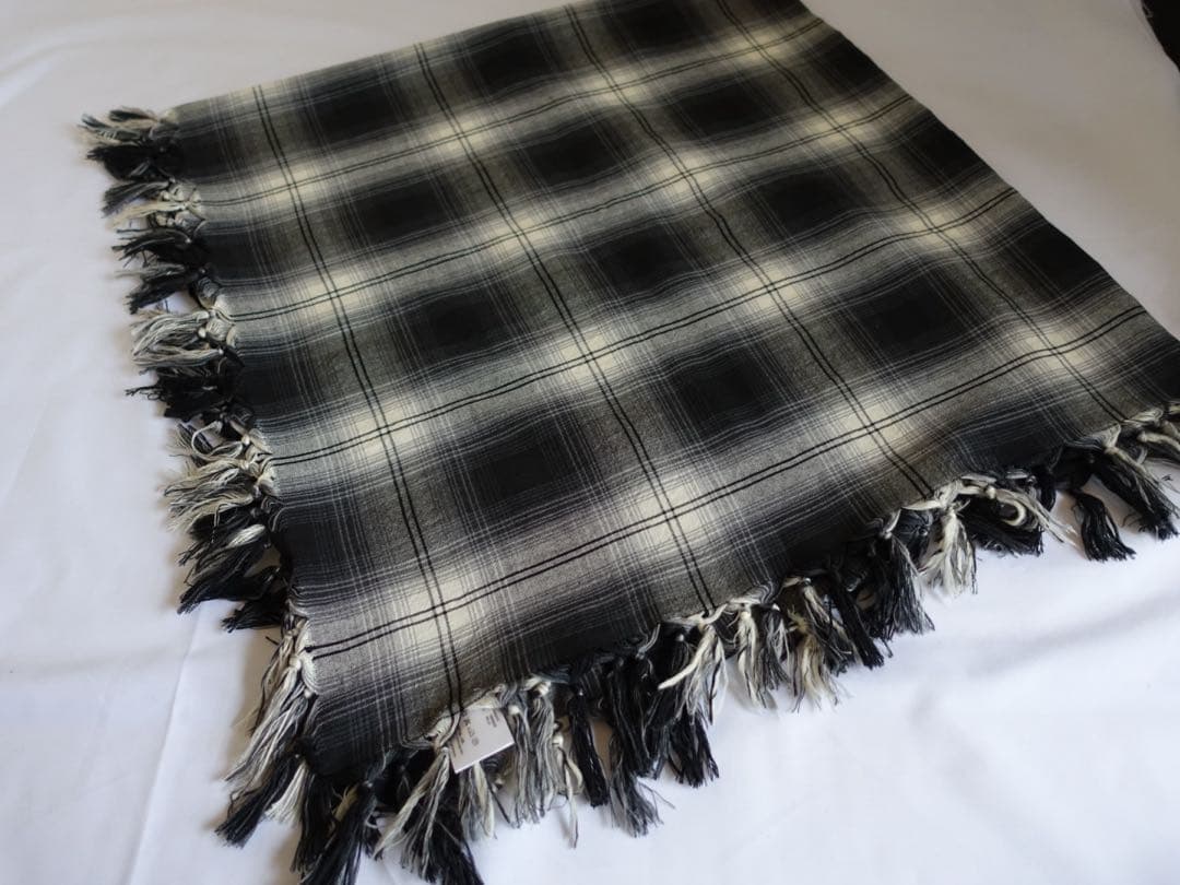 NUMBER(N)INE チェック柄カシミヤストール ナンバーナイン スカーフ