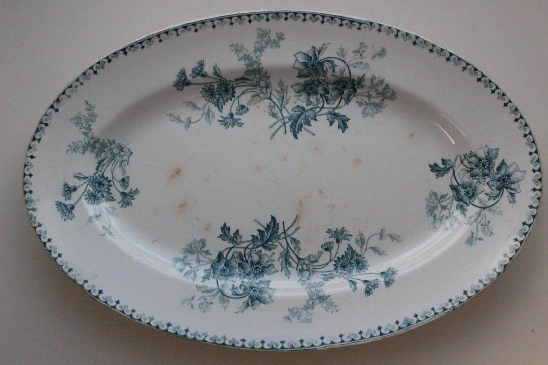 フランスアンティーク/サルグミンヌELVIRE・オーバルプレート