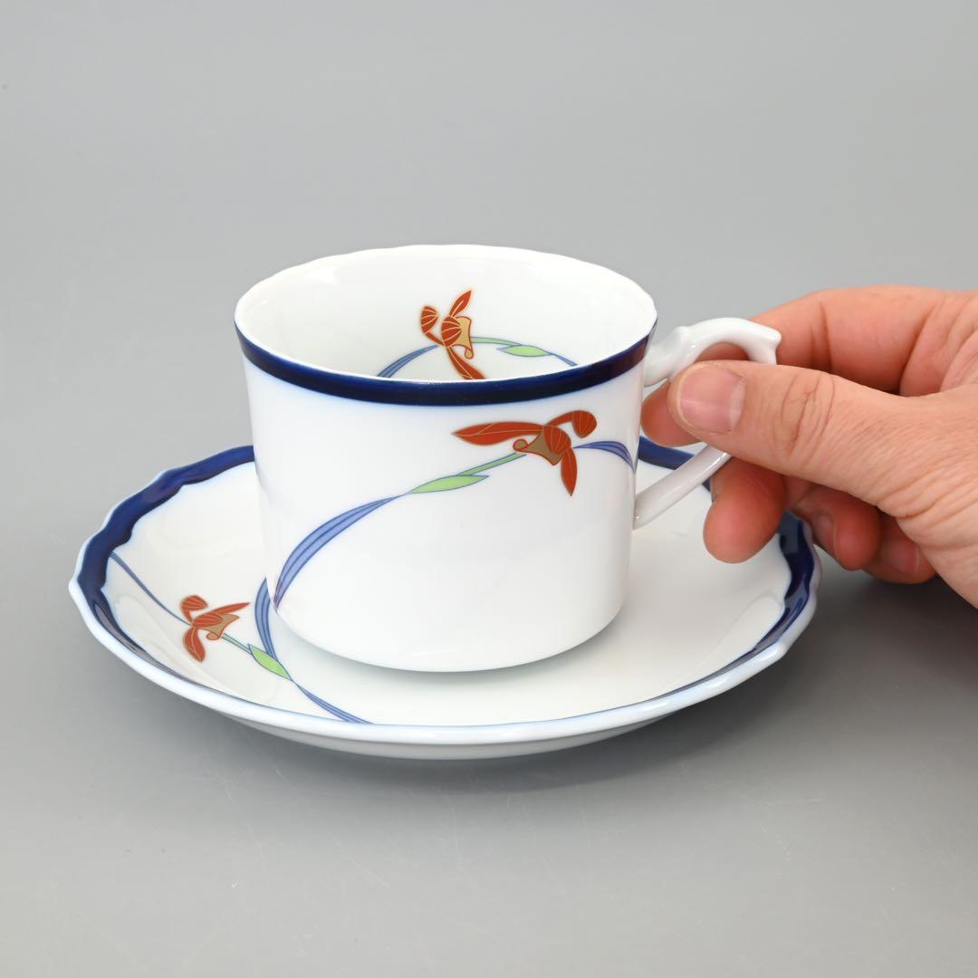 新品✨香蘭社 オーキッドレース　碗皿揃 ５客　1005-HC カップ＆ソーサー