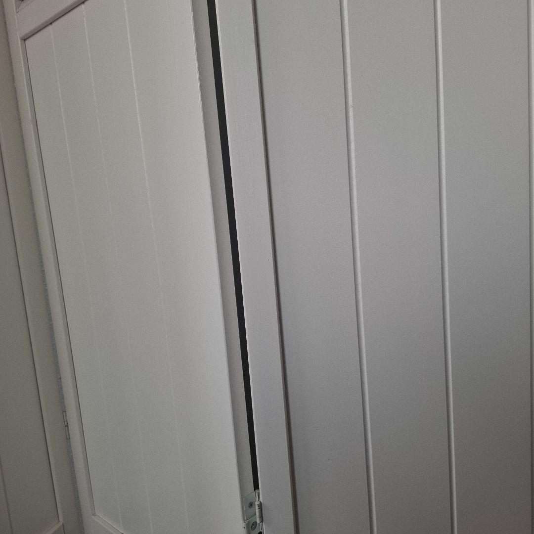 東谷○間仕切り/パーテーション/3連/木製/天然木/白