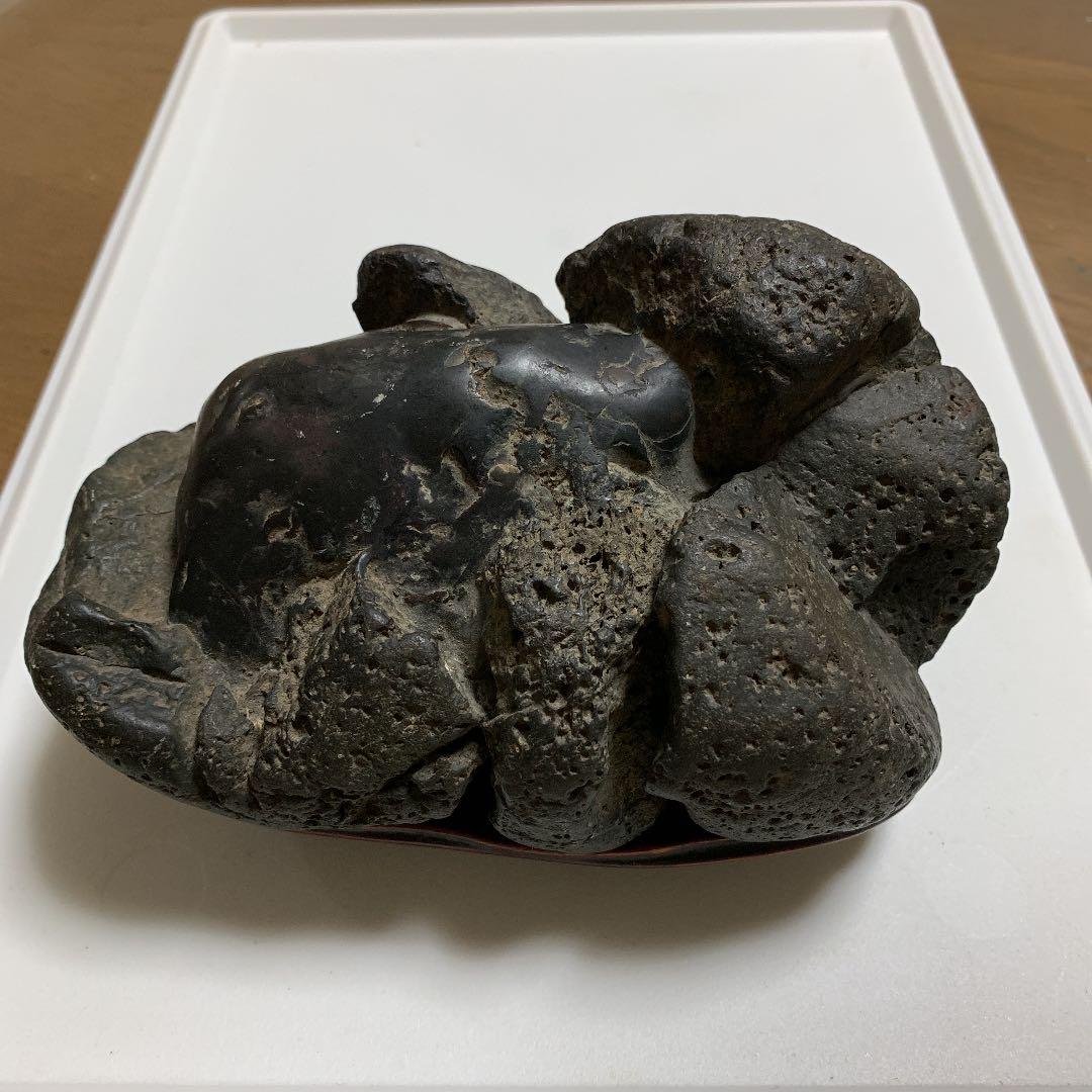 黒石 置物　縁起物