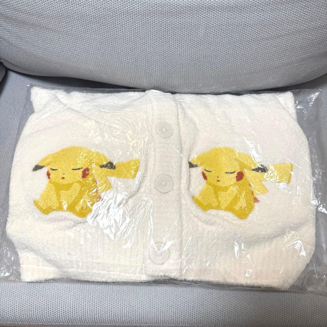 ジェラートピケ ピカチュウ ベビモコジャガードショールカーディガン S-Mサイズ