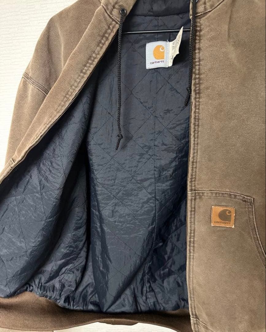 じ*ち様 Carhartt アクティブジャケットパーカー ダック地アメリカUSA