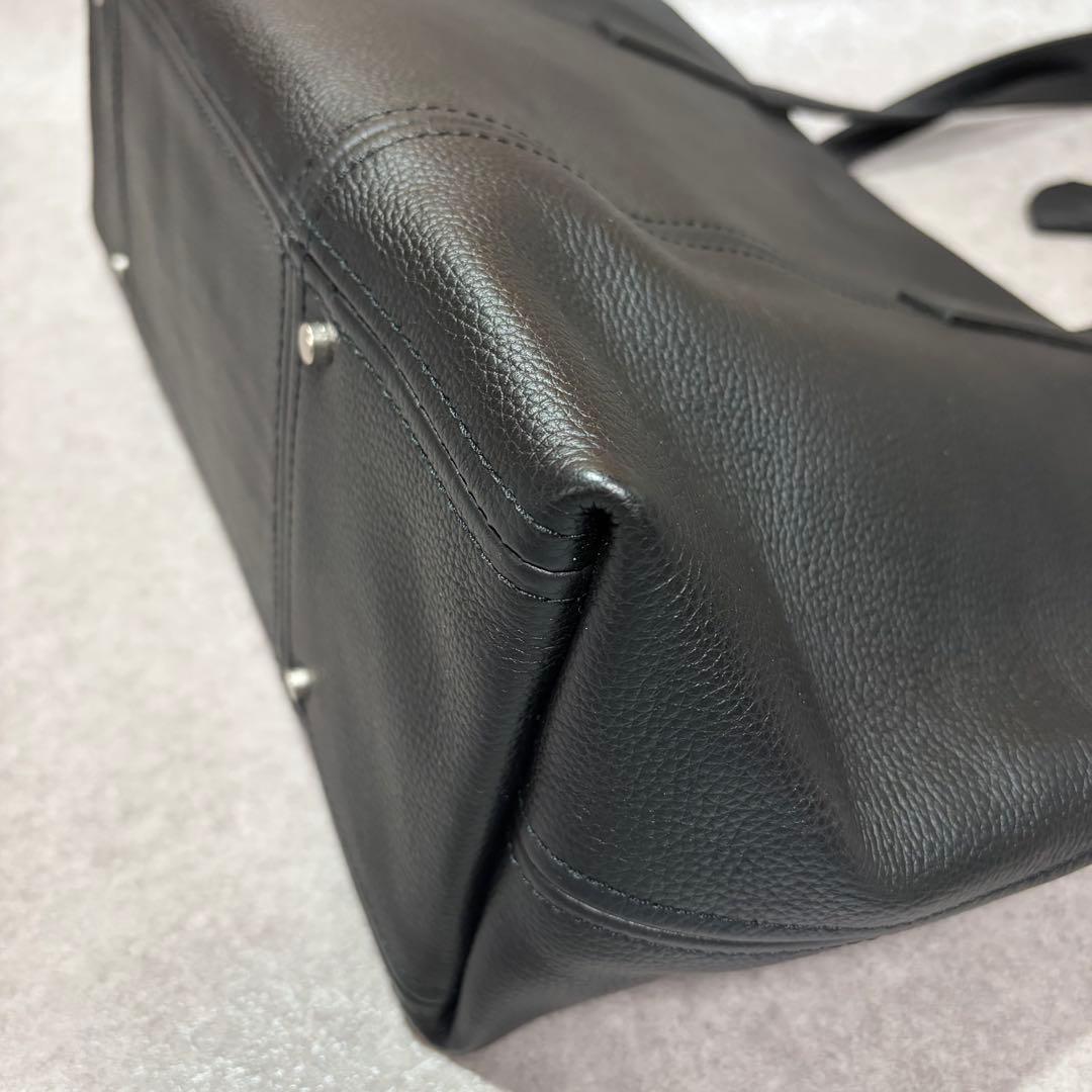 タグ付き⭐︎アニアリ トートバッグ レザー ブラック