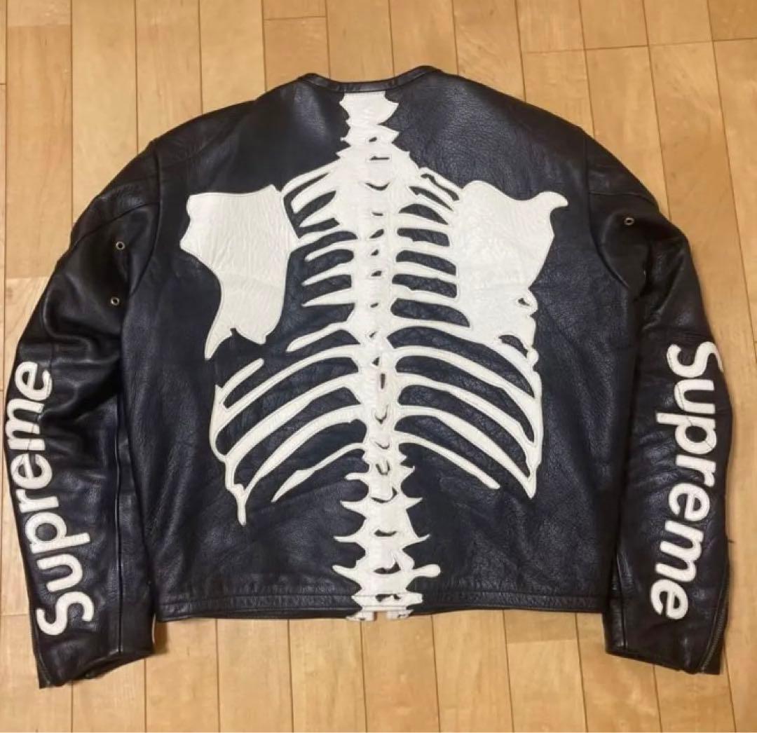 美品　Supreme Vanson Leather Bones Jacket