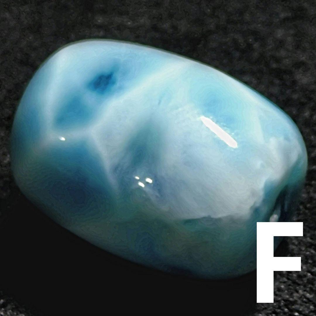 ★大粒！ラリマー 樽型 ビーズF(SA〜SA+)