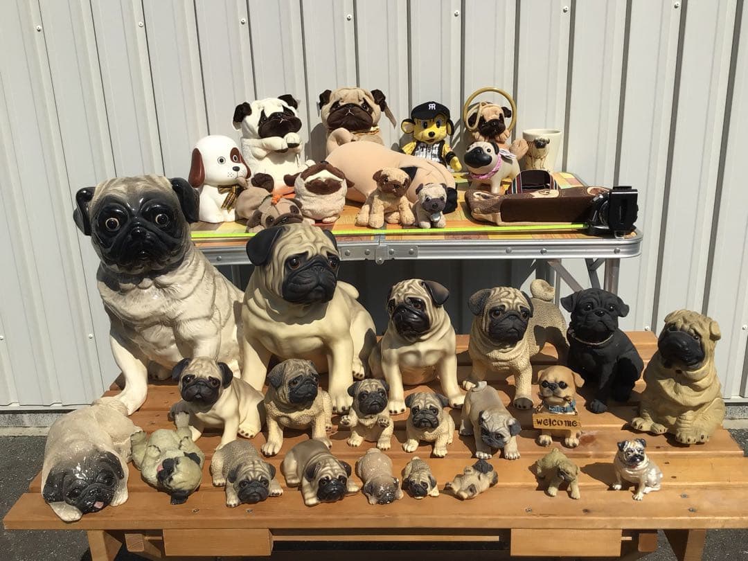 パグ愛好家必見！PUG・置物&ぬいぐるみ・30点以上まとめてセット