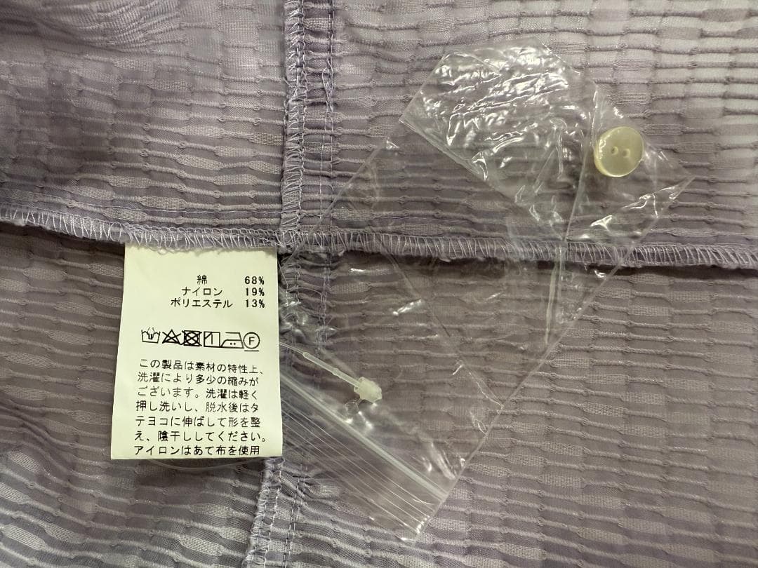 現行★極美品★BARNEYS NEWYORK パフスリーブジャガードブラウス F