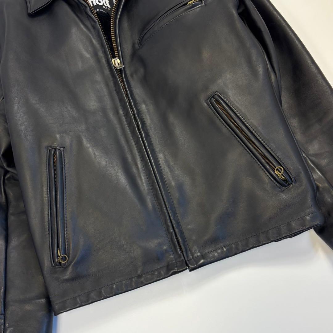 Schott ショット AT101 ボアライナー 38 トラッカージャケット 黒