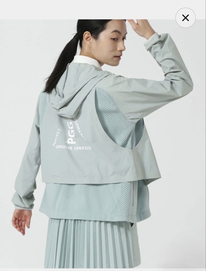 PGG◾️セットアップ◾️フルジップパーカー　スカート　アクアグリーン