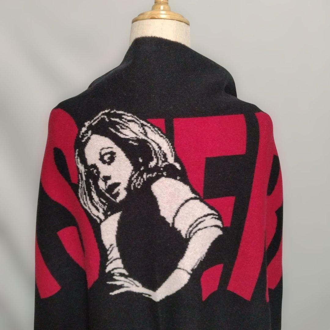 希少 ヒステリックグラマー VIXENGIRLジャガード ショールカーディガン