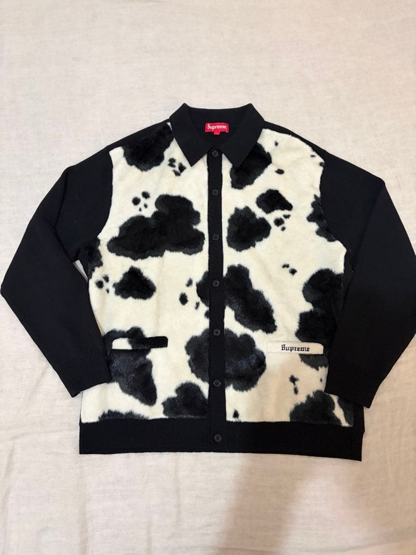 Supreme 21aw Cow Print Cardigan XLサイズ