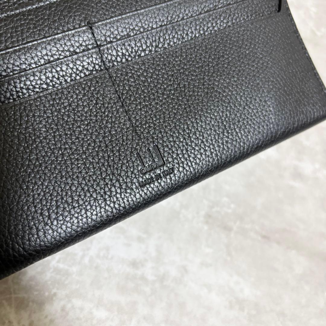 H297 美品✨Dunhill ダンヒル　長財布　レザー　ブラック　箱付き