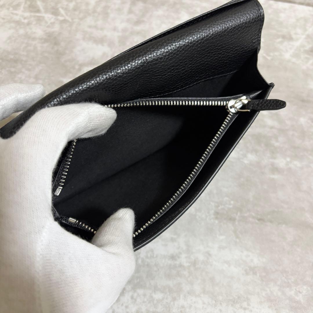 H297 美品✨Dunhill ダンヒル　長財布　レザー　ブラック　箱付き