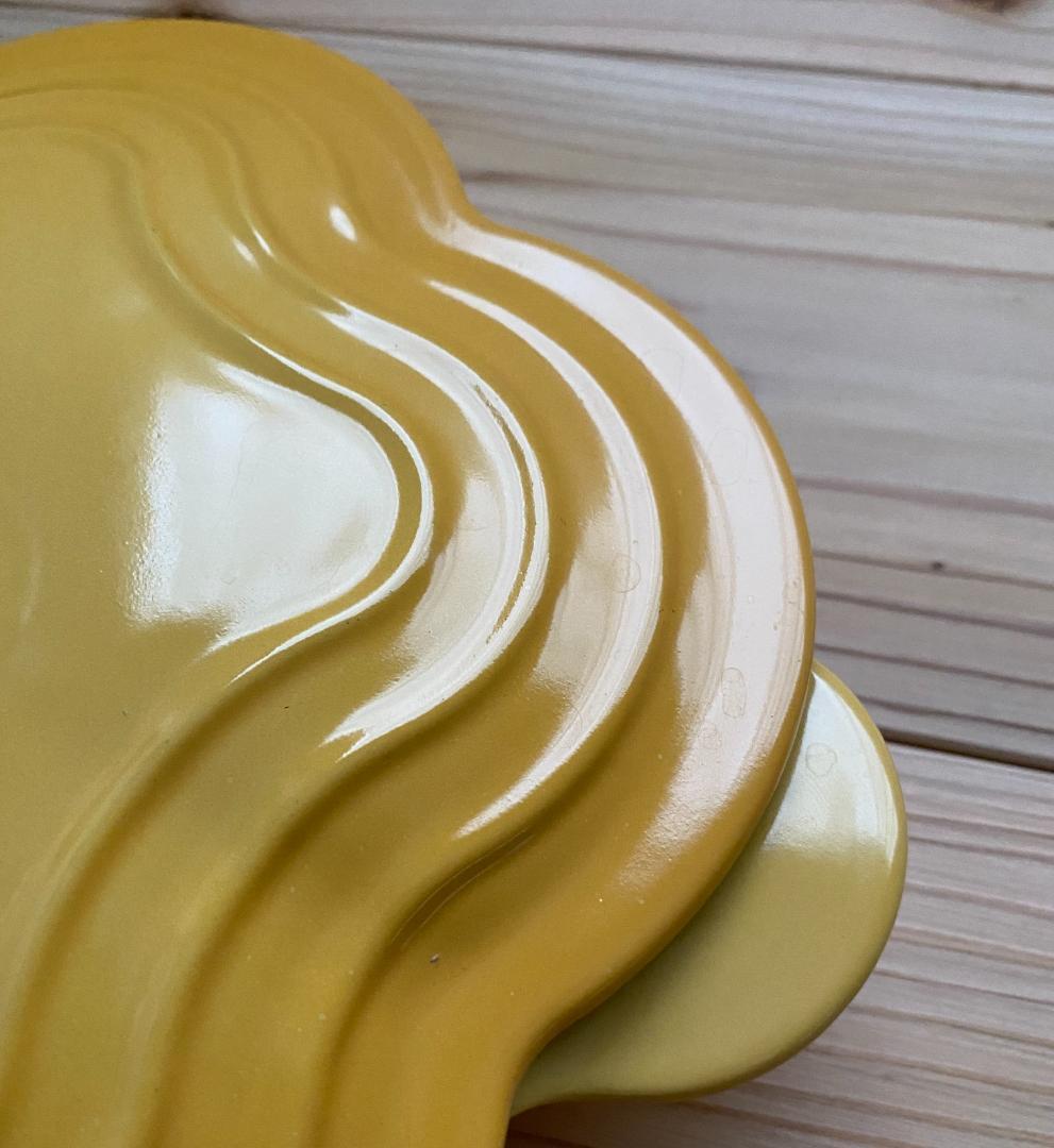 LE CREUSET 　プレート フルール　 20cm ハニー