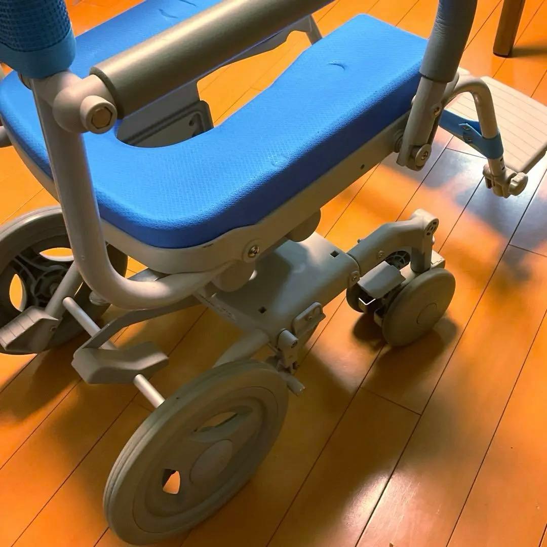 敬老の日Sale ⭐️ 美品 ウチエ くるくるチェアD シャワー キャリー　介護