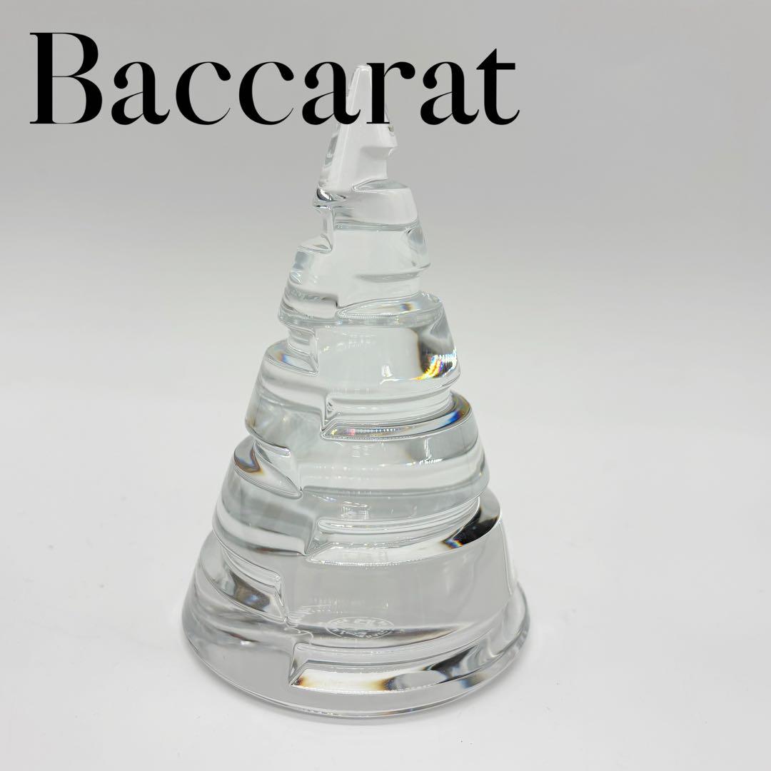 Baccarat クリスタルツリー 置物 オブジェ バカラ クリア クリスタル