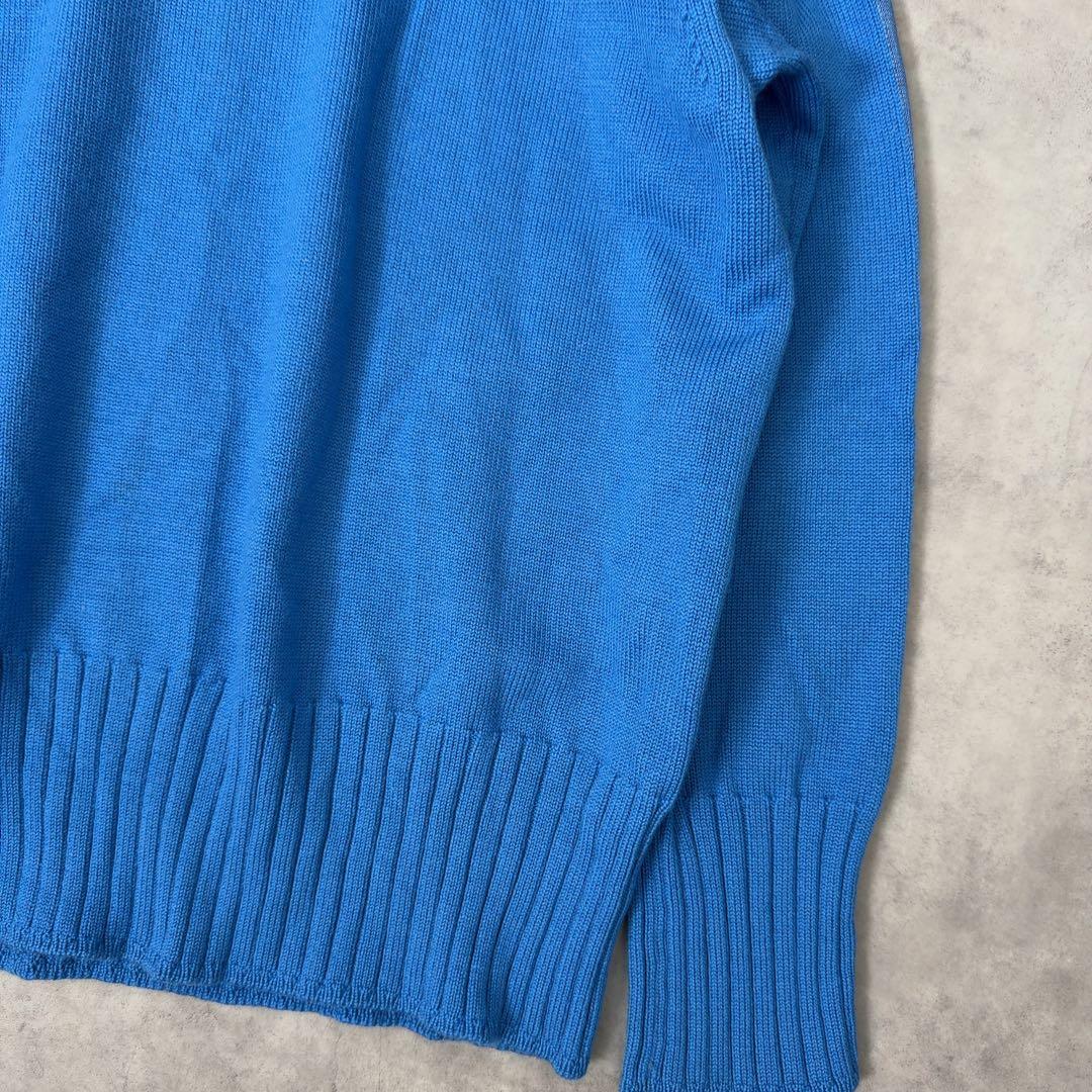 【セオリーリュクス】タートルネックニット 38 きれい色 ブルー 近年モデル