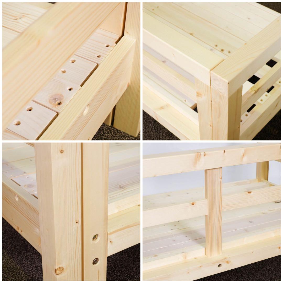 E 新品 北欧 パイン材 ソファベッド ブラウン すのこベッド ソファ ベッド