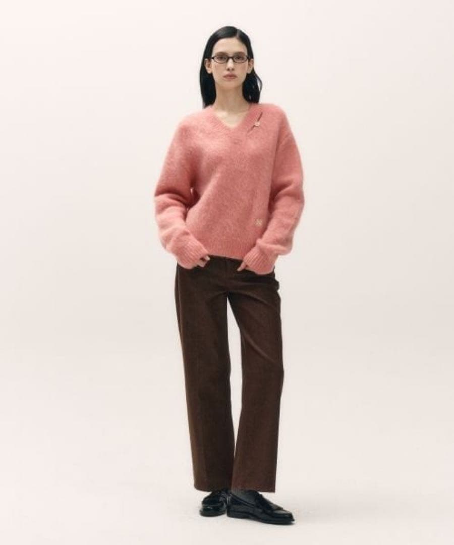 SATURウォンビン 着用 Mohair Pullover Knit Pink