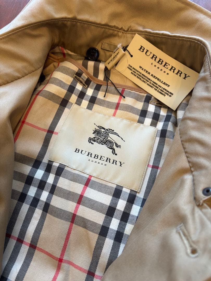 BURBERRY ステンカラーロングコート ベージュ　ビッグサイズ