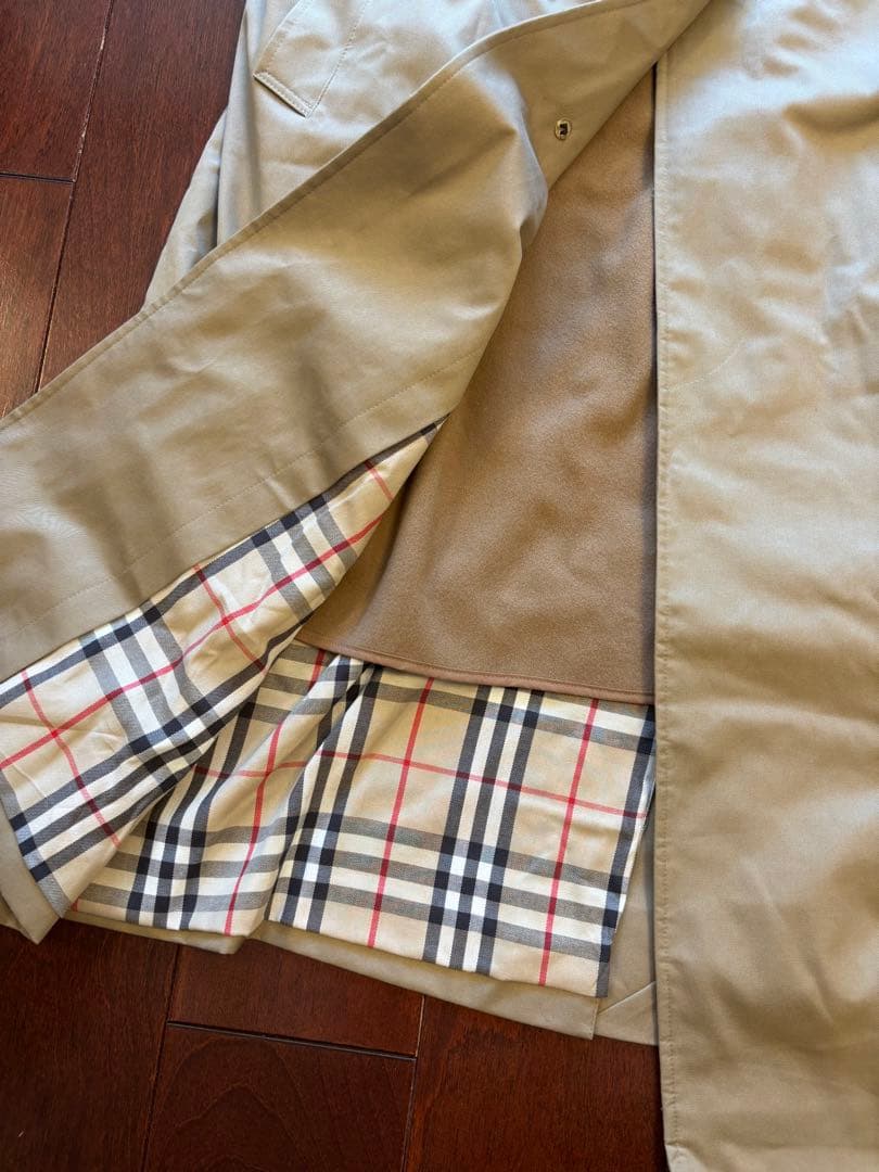BURBERRY ステンカラーロングコート ベージュ　ビッグサイズ