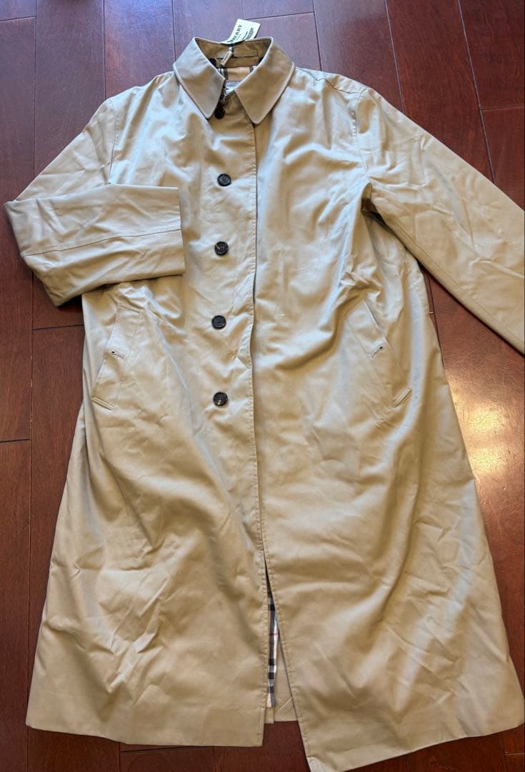 BURBERRY ステンカラーロングコート ベージュ　ビッグサイズ