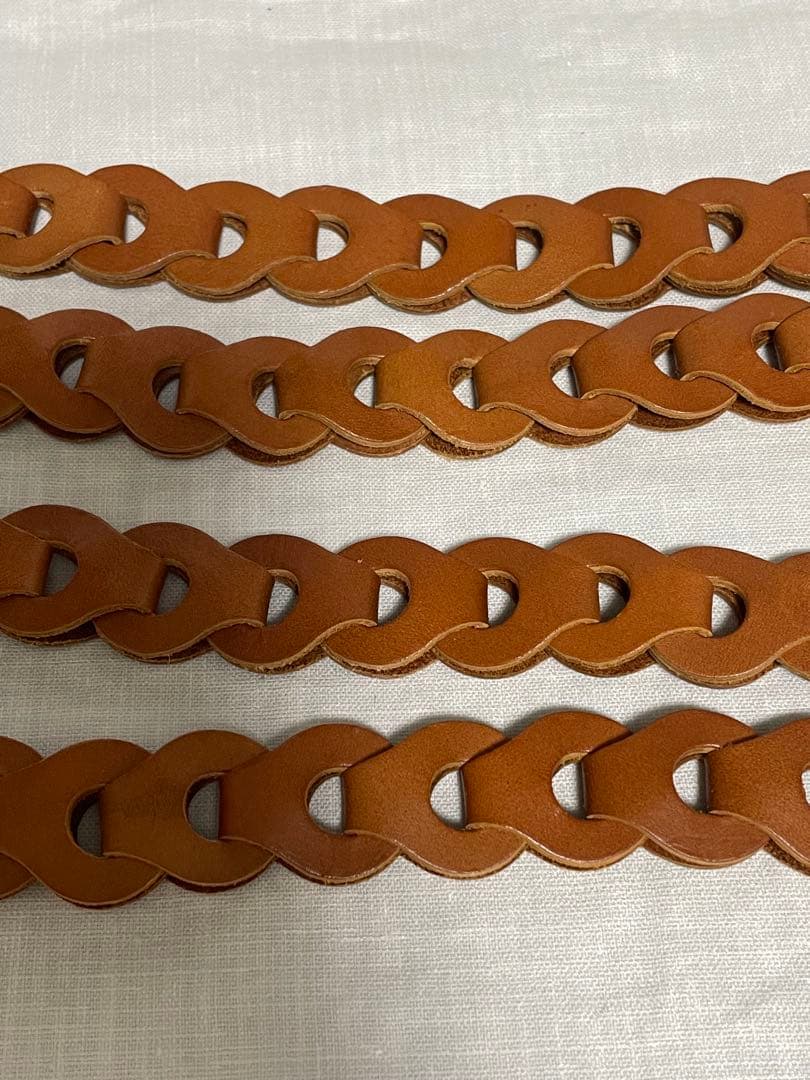 【未使用】WYM Life LEATHER CHAIN BELT SIENNA