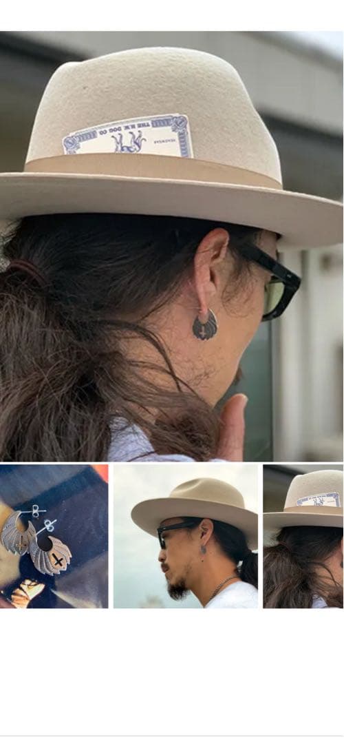 羽根デザインの片耳用ピアス　福岡　スーワサンピアス