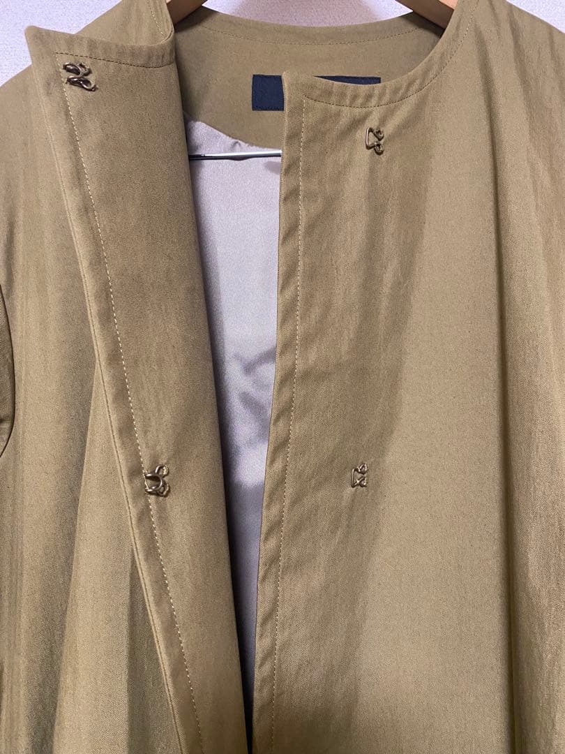 ジャーナルスタンダード　コットンナイロンギャバフレアコート　カーキ　38