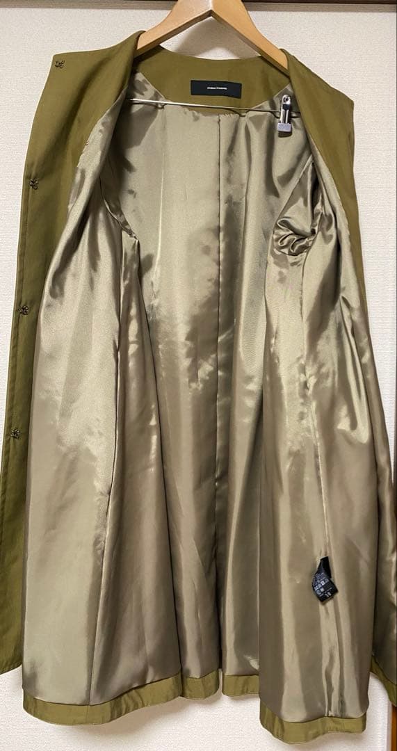 ジャーナルスタンダード　コットンナイロンギャバフレアコート　カーキ　38