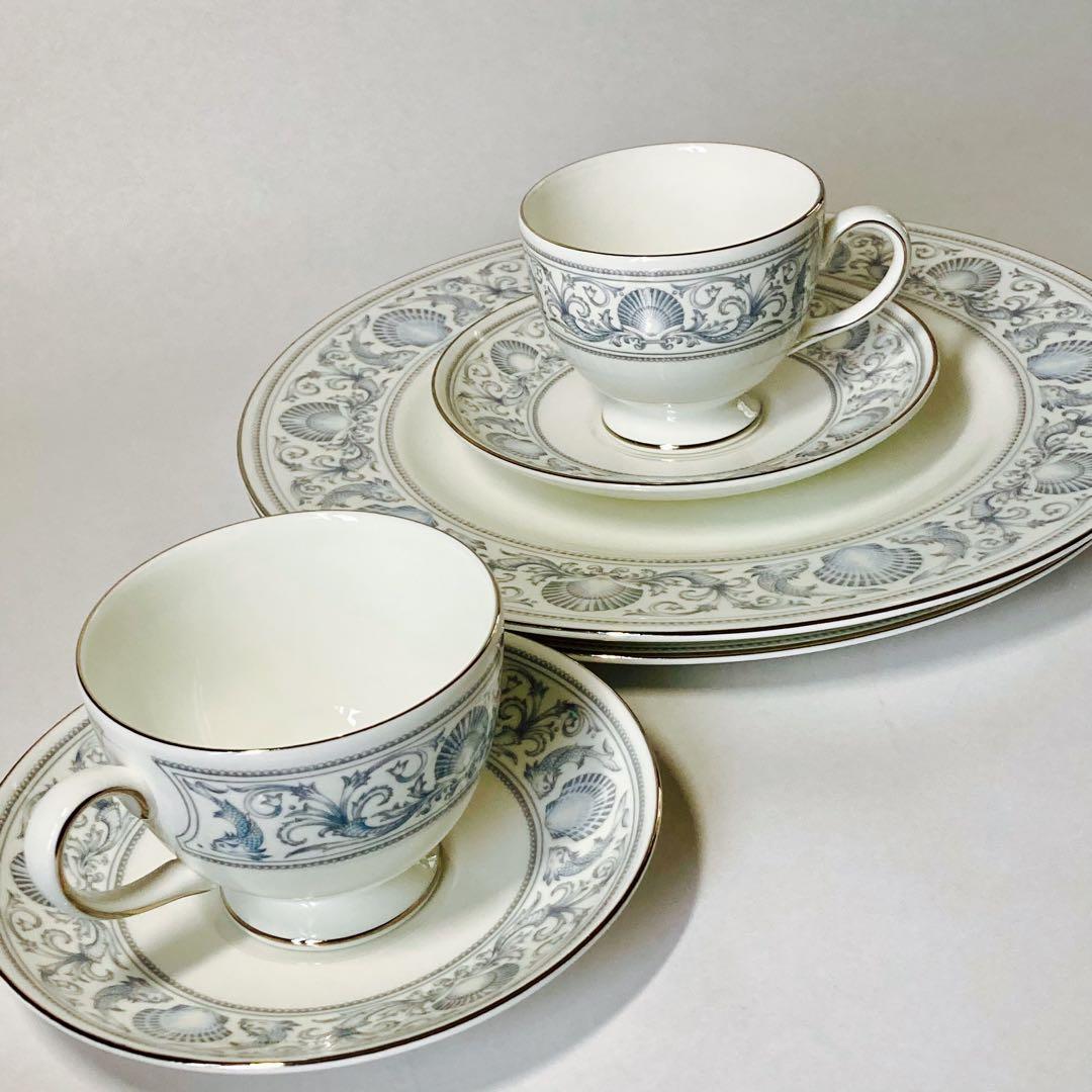  ドルフィンホワイト C&S 2客 大皿2枚 セット